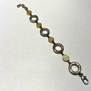 Brighton Link Bracelet with Pave Rhinestones